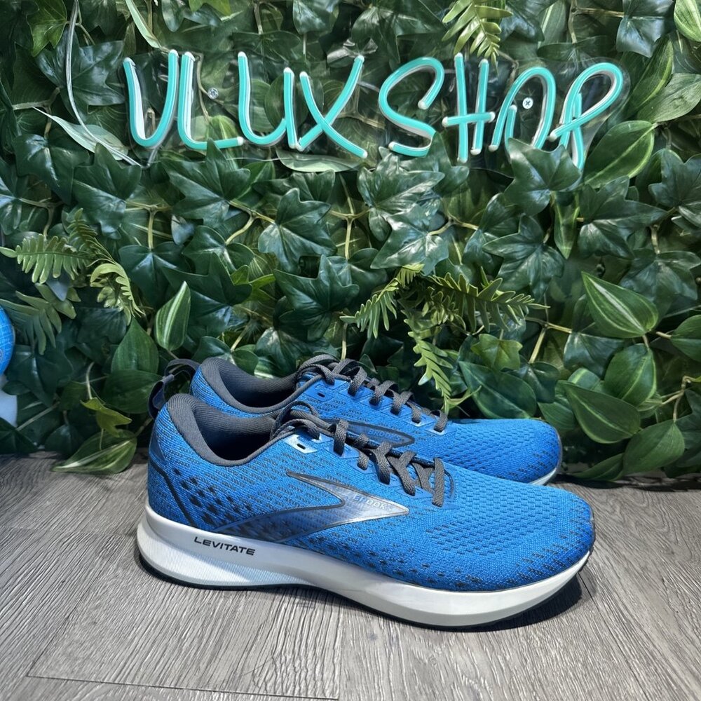 Men’s Brooks Levitate GTS 5 BLUE Running Shoes Size 9 NEW SAMPLE